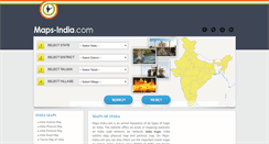 Desktop Screenshot of maps-india.com