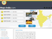 Tablet Screenshot of maps-india.com